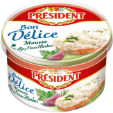 QUESO MOUSSE RONDELE PRESIDENT AJO/F.H.-125.GR.