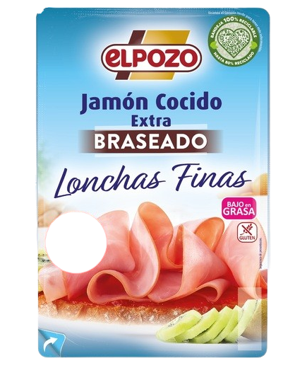 JAMON COCID.LNCHA POZO BRASEAD (1€) C/10778.  85G