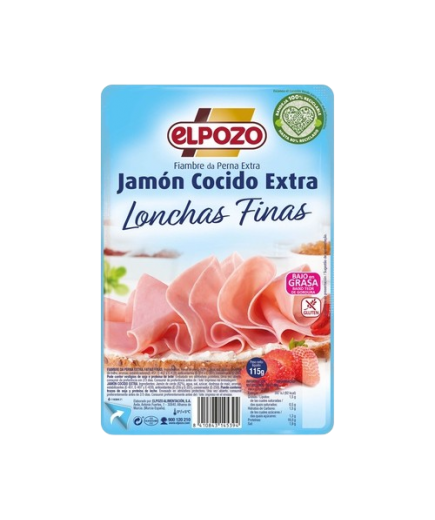 JAMON COCID.LONCHA POZO (1,5€) C/14538 B/115GR