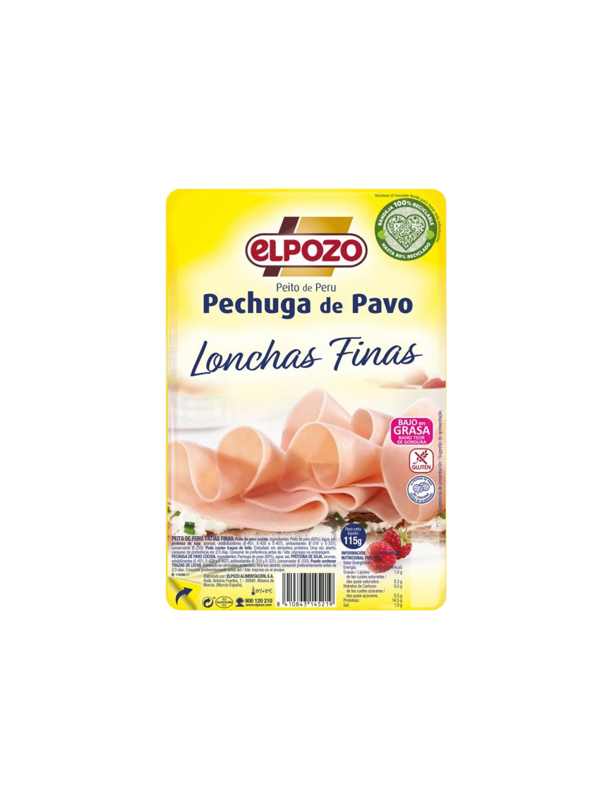 PECHUGA PAVO POZO LONCH (1,5€) C/14520 B/115G