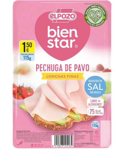 PECHUGA PAVO POZO LONCH- SAL (1,5€) C/14516 B/115G