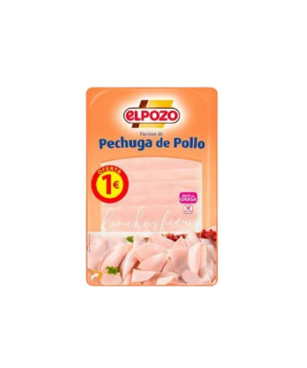 PECHUGA POLLO LONCHA POZO (1€) C/11035 B/85GR