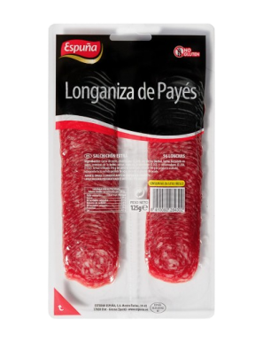 LONGANIZA ESPUÑA DE PAYES C/2843 P/125 GR