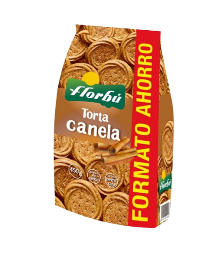 GALLETAS FLORBU TORTA CANELA B/450 GR