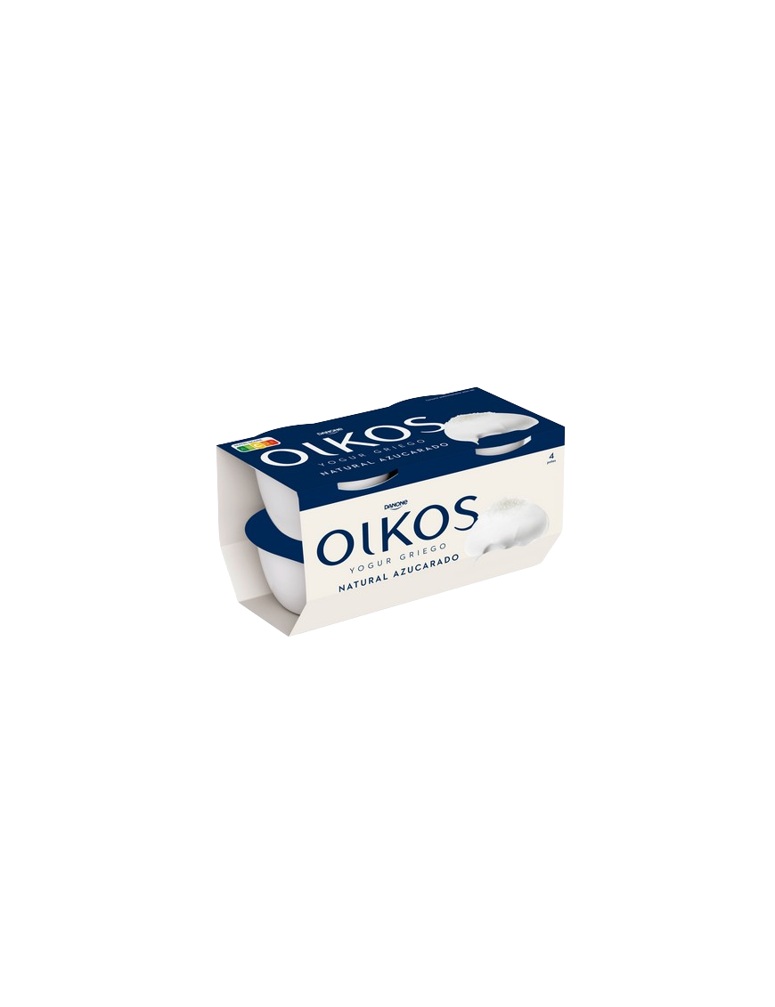 DANONE GRIEGO OIKOS NATURAL AZUCARADO PACK-4UD