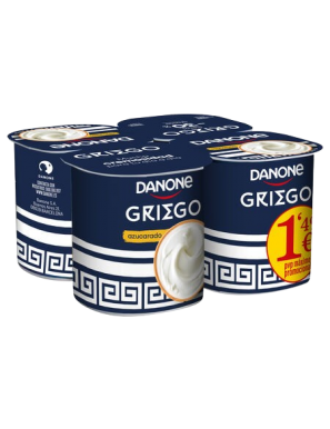 DANONE GRIEGO NATURAL AZUCARADO PACK-4 UD
