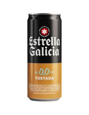 CERVEZA E.GALICIA 0,0%TOSTADA LATA 33CL (SUELTA)