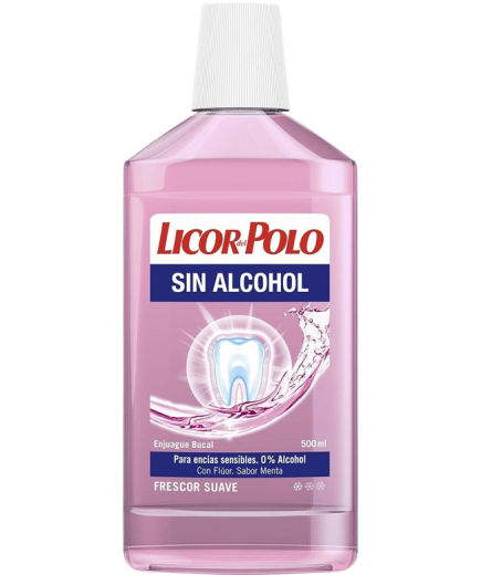 ENJUAGUE BUCAL LICOR POLO 0% ALCOHOL B/500 ML