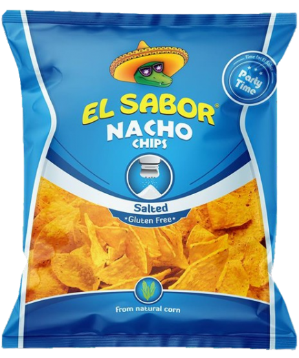 NACHO CHIPS CON SAL EL SABOR B/225G