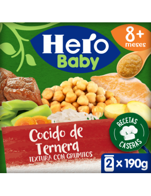 POTITO HERO BABY RECETAS COCIDO TERNERA P/2 UD