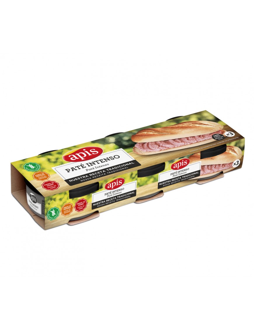 PATE APIS INTENSO PACK-3 UD X 80GR