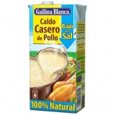 CALDO POLLO BAJO/SAL LIQUIDO GB.CASERO B/1 L