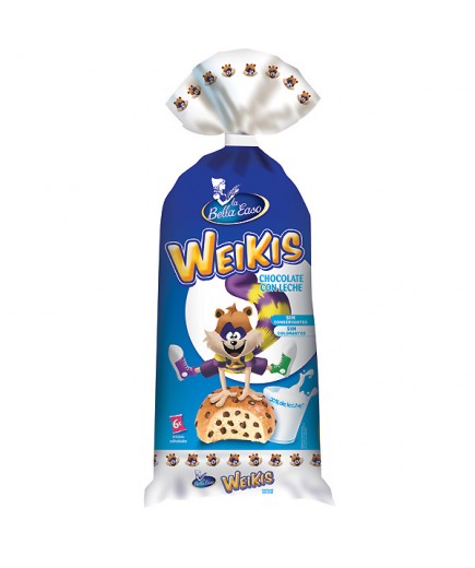 WEIKIS CHOCO/ LECHE BELLA EASO 6 UDS
