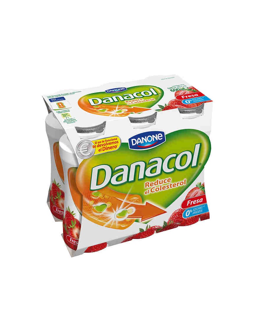 DANONE DANACOL FRESA PACK-6UD  600GR