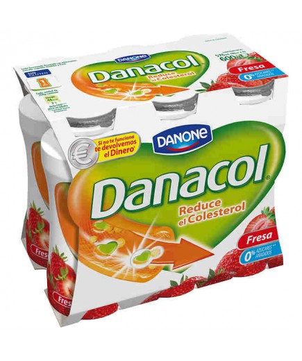 DANONE DANACOL FRESA PACK-6UD  600GR
