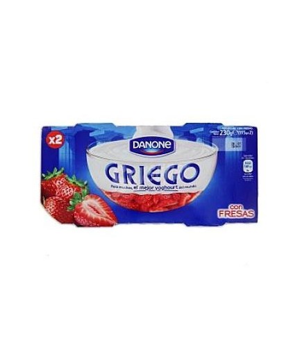 DANONE GRIEGO CON FRESAS PACK-2 UD