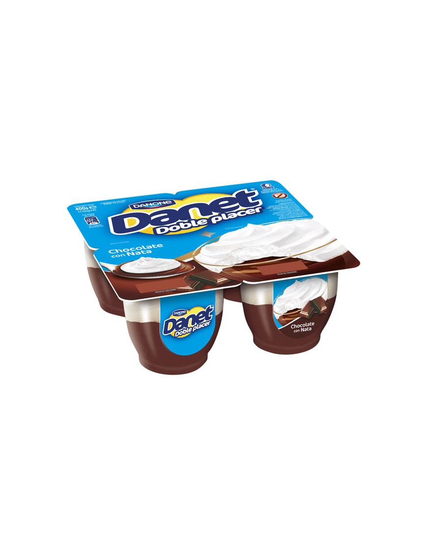 DANONE DANET CHOCOLATE CON NATA 100 GR PACK-4 UD
