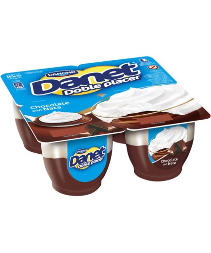 DANONE DANET CHOCOLATE CON NATA 100 GR PACK-4 UD