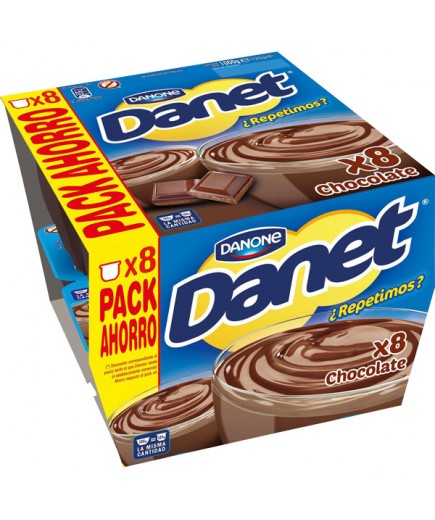 DANONE DANET NATILLAS CHOCOLAT PACK-8.UD 1.KG