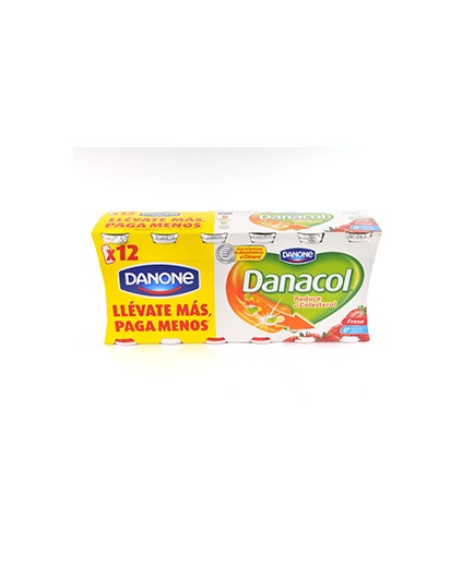 DANONE DANACOL FRESA PACK-12UD 1200GR