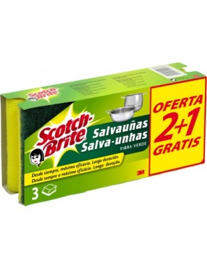 ESTROPAJO SALVAUÑA SCOTCH-BRITE CLASSIC PACK/2+1