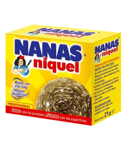 ESTROPAJO ACERO INOXIDABLE NANAS NIQUEL 21GR.