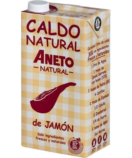 CALDO ANETO 100% NATURAL JAMON B/ 1 L
