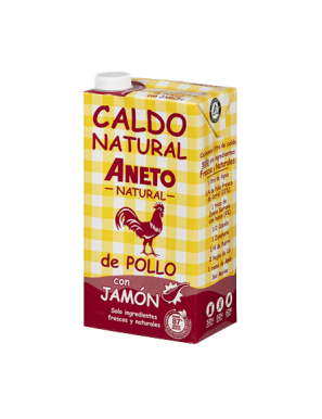 CALDO ANETO 100% NATURAL POLLO CON JAMON B/ 1 L