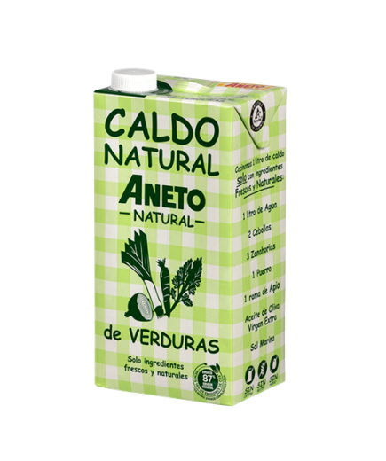 CALDO ANETO 100% NATURAL VERDURAS B/ 1 L
