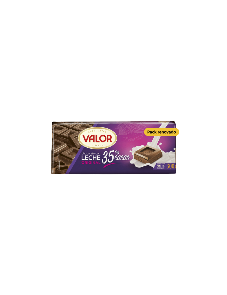 CHOCOLATE VALOR LECHE 35 % CACAO T/300 GR