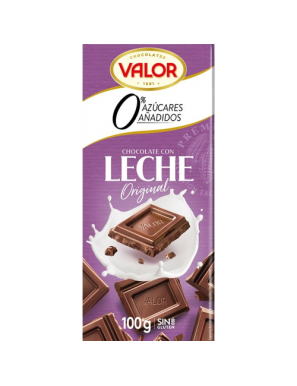 CHOCOLATE VALOR LECHE S/AZUCAR T/100 GR