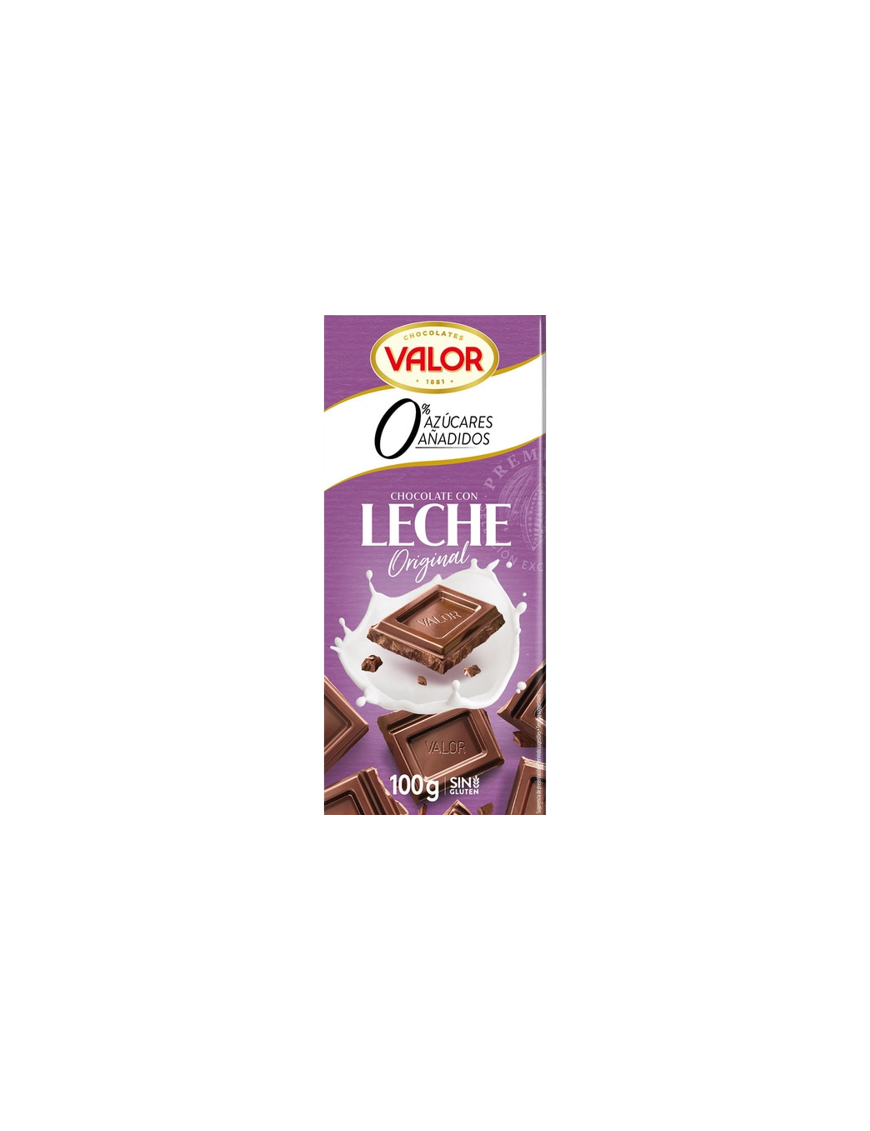 CHOCOLATE VALOR LECHE S/AZUCAR T/100 GR