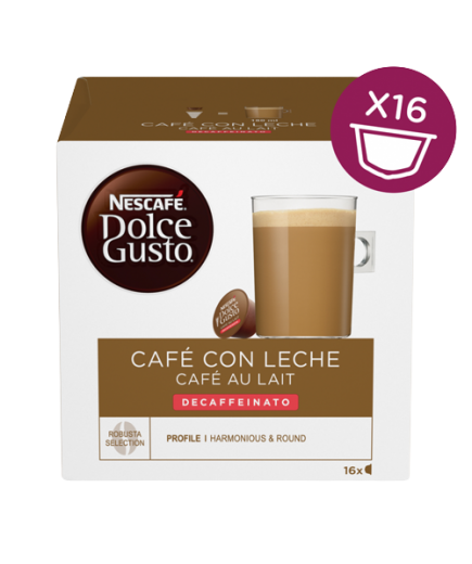 DESCAFEINADO DOLCE-GUSTO CAFE/LECHE E/16UD 160G