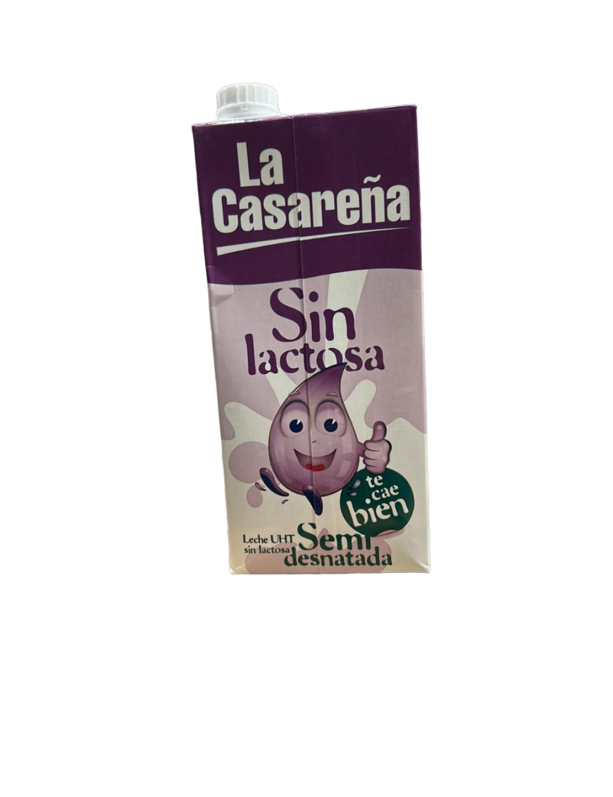 LECHE LA CASAREÑA SIN LACTOSA SEMI-1.LITRO