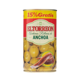 ACEITUNA EL TORREON RELLENA ANCHOA L/350GR+15%GRAT