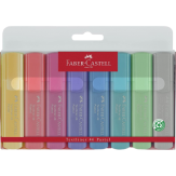 PP SUBRAYADOR FABER-CASTELL PASTEL PAQUETE 8 UD