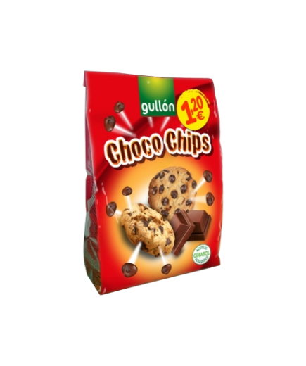 GALLETAS GULLON CHOCO CHIPS B/175 GR 1,20€