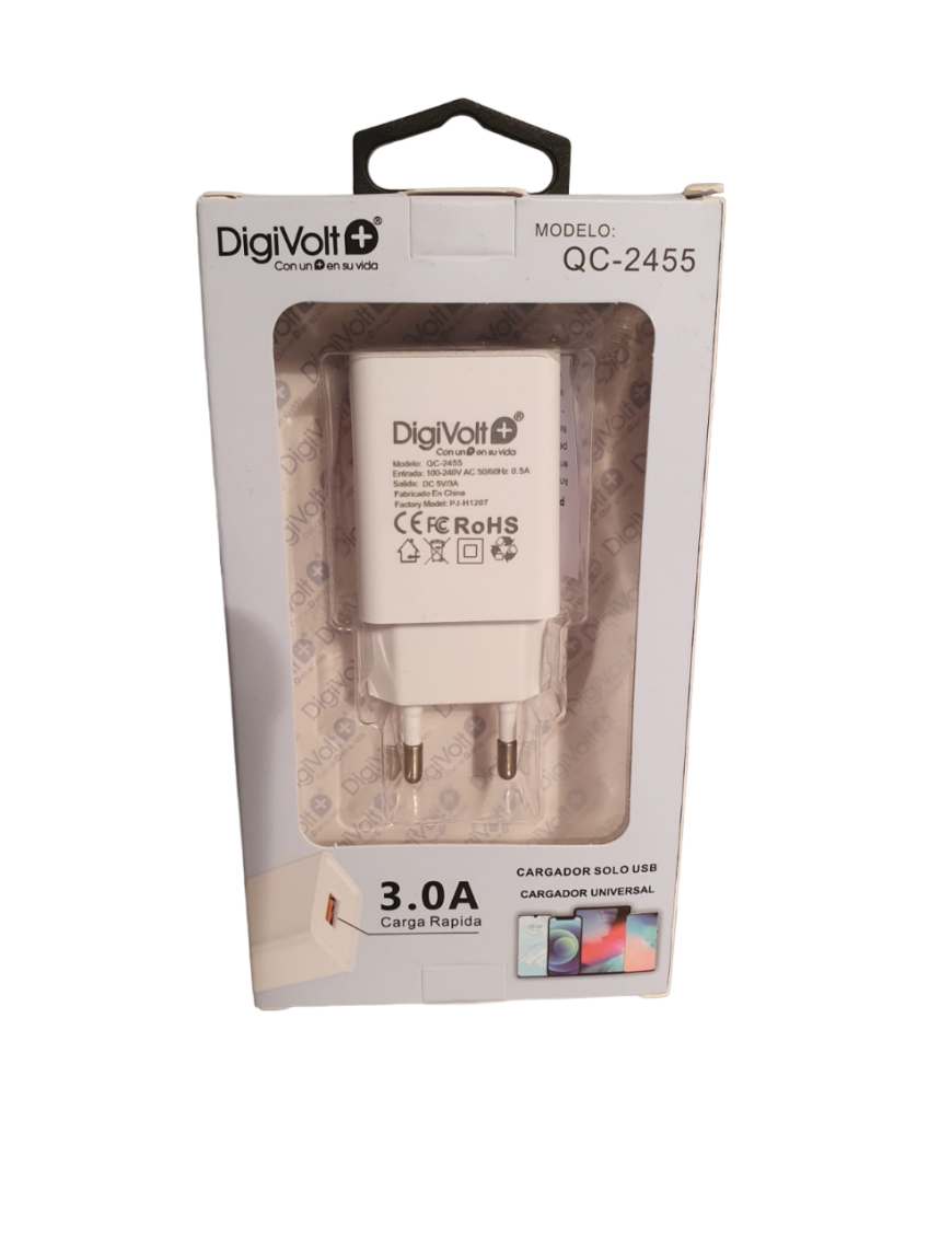 CARGADOR USB 3.0A QC2455 UD