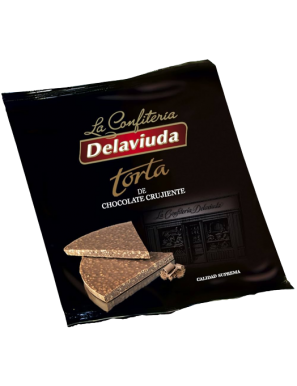 TORTA DELAVIUDA CHOCOLATE CRUJIENTE R/70608 130 GR