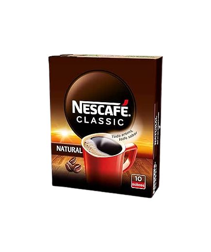 CAFE NESCAFE NATURAL CLASSIC ESTUCHE 10 SOBRES