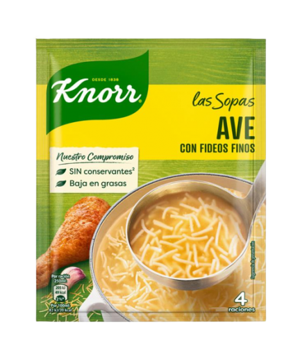 SOPA KNORR AVE C/FIDEOS S/61 GR