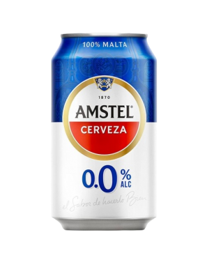 CERVEZA AMSTEL S/A.0.0%ALCOHOL LATA 33.CL.