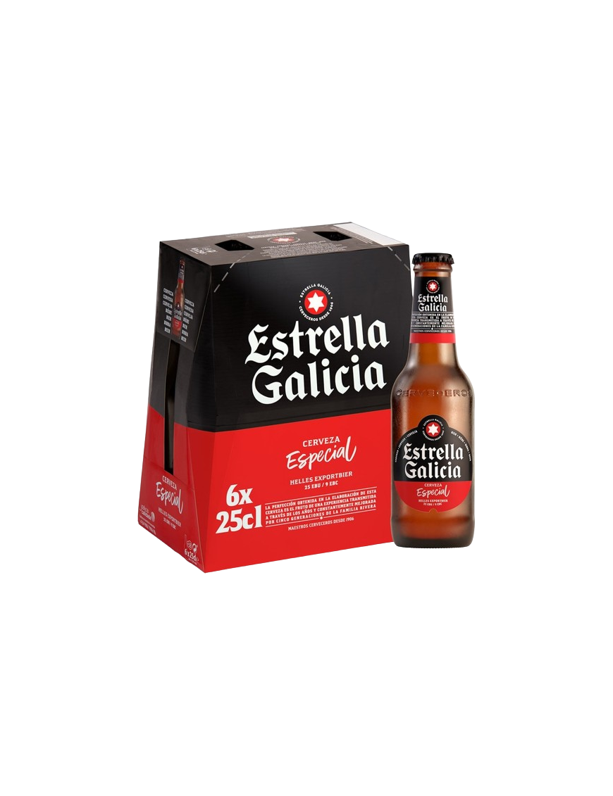 CERVEZA E.GALICIA ESPECIAL 5.5% PACK/6 B/25CL