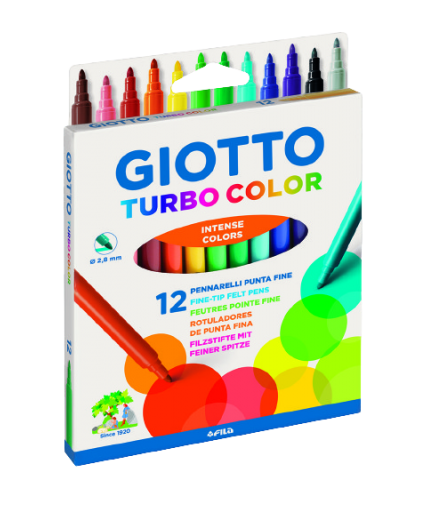 PP ROTULADOR GIOTTO TURBO COLOR PAQUETE 12 UD