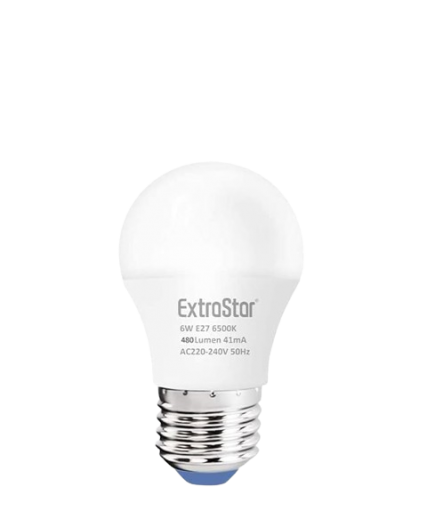 LAMPARA LED EXTRASTAR ESTANDAR LUZ FRIA E27 6W 48W