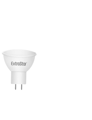 LAMPARA LED EXTRASTAR LUZ CALIDA MR16-12V/6W