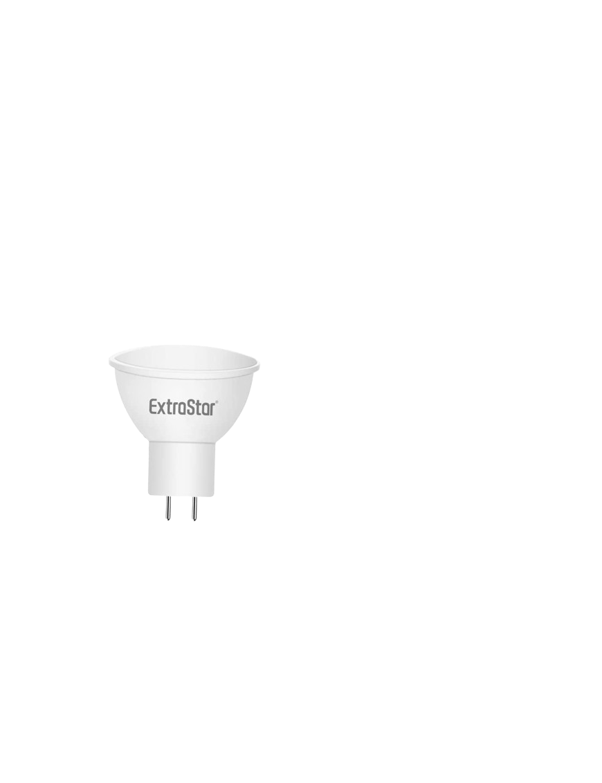 LAMPARA LED EXTRASTAR LUZ CALIDA MR16-12V/6W