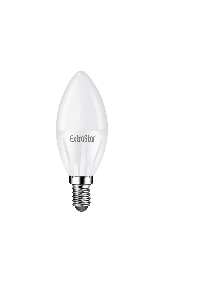 LAMPARA LED EXTRASTAR VELA LUZ FRIA E14 4W 32W P/2
