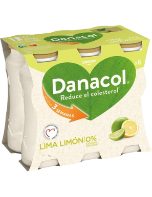 DANONE DANACOL LIMA-LIMON PACK-6UD 600GR