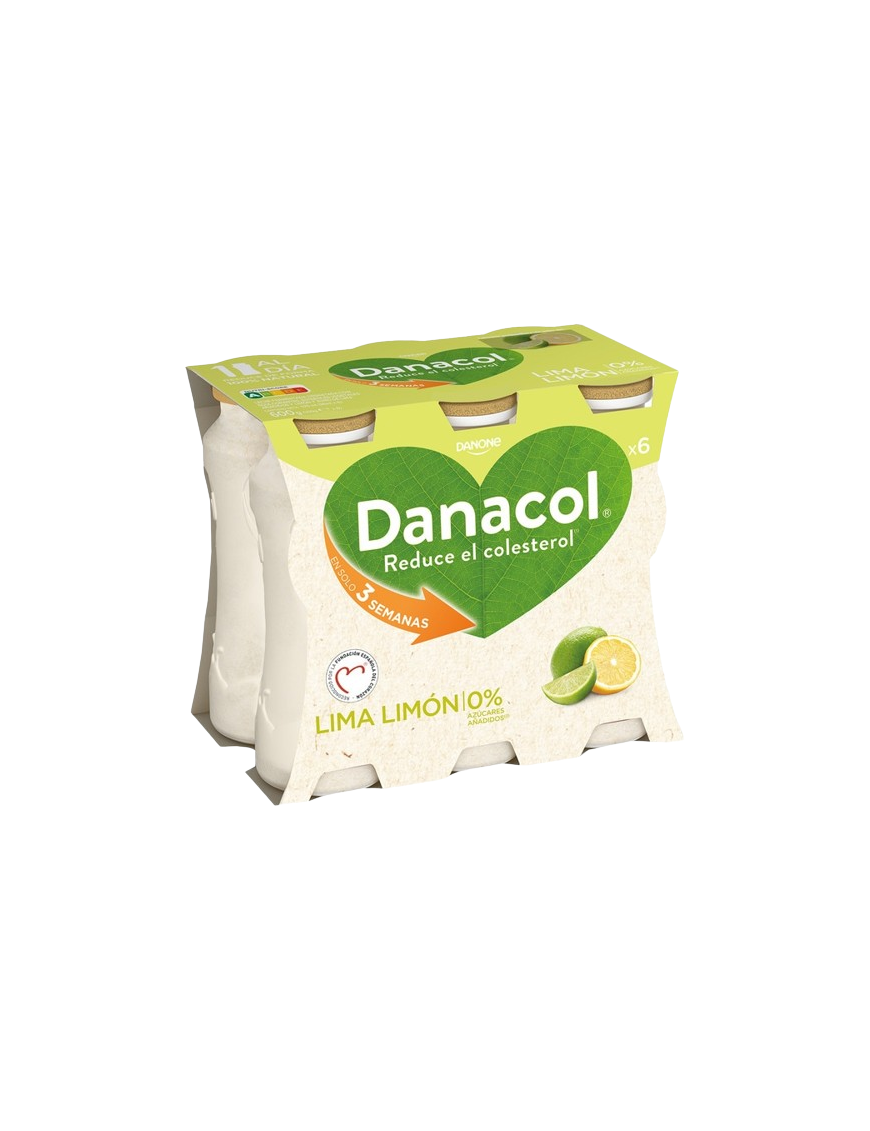 DANONE DANACOL LIMA-LIMON PACK-6UD 600GR